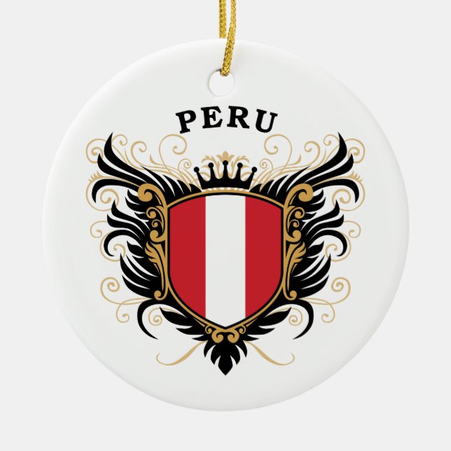 Peru Julgransprydnad Keramik (Framsidan)
