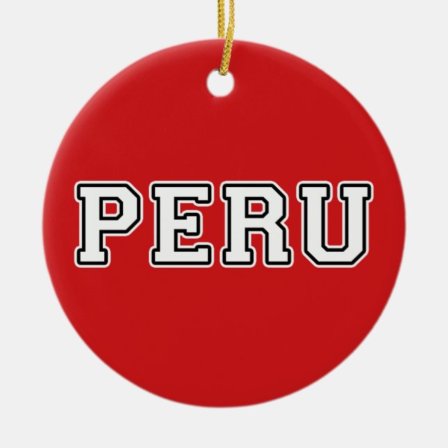Peru Julgransprydnad Keramik (Framsidan)