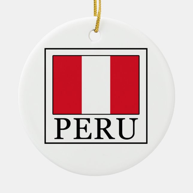 Peru Julgransprydnad Keramik (Framsidan)