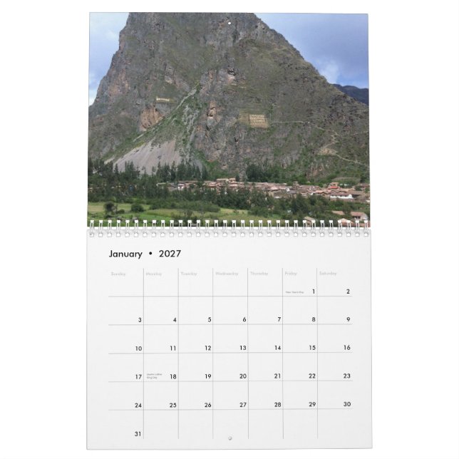 Peru kalender (Jan 2027)