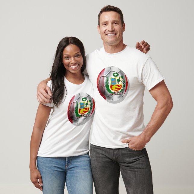 Peru La Blanquirroja La Rojiblanca-fotboll Tee Shirt (Unisex)