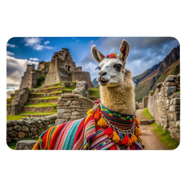 Peru Llama Magnet (Horisontell)