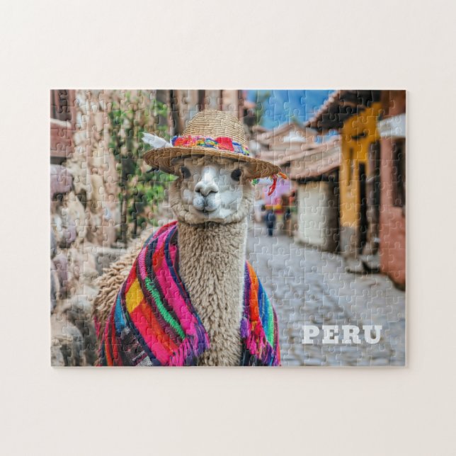 Peru Llama Pussel (Horisontell)