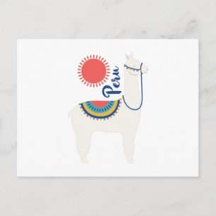 Peru Llama Vykort