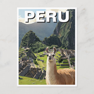 Peru Llama Vykort