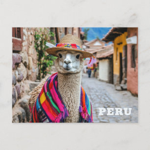 Peru Llama Vykort