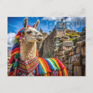 Peru Llama Vykort