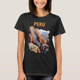 Peru Machu Picchu Anderna Scenisk Resa T Shirt