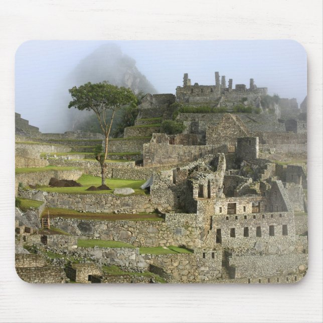 Peru, Machu Picchu. Den antika citadellen Musmatta (Framsidan)