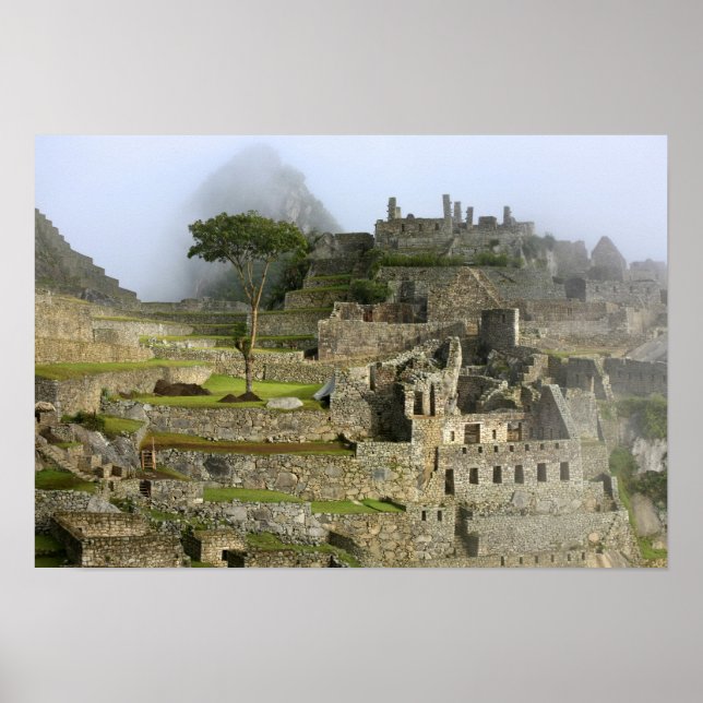 Peru, Machu Picchu. Den antika citadellen Poster (Framsidan)