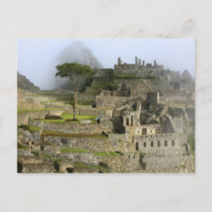 Peru, Machu Picchu. Den antika citadellen Vykort