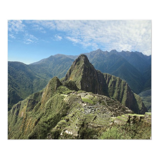 Peru, Machu Picchu, den antika förlorade staden 2 Fototryck (Framsidan)