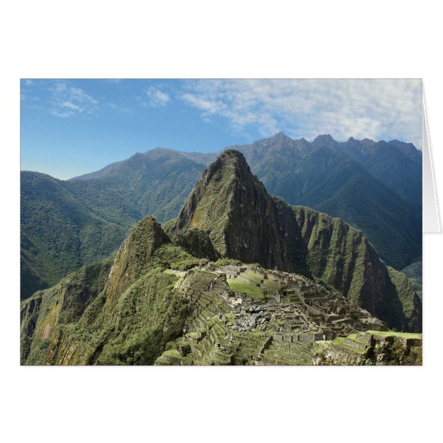 Peru, Machu Picchu, den antika förlorade staden 3 Hälsningskort (Framsidan Horizontal)