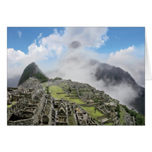 Peru, Machu Picchu, den antika förlorade staden 4 Hälsningskort