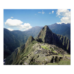 Peru, Machu Picchu, den antika förlorade staden Fototryck