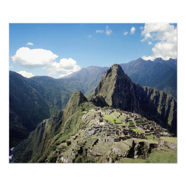 Peru, Machu Picchu, den antika förlorade staden Fototryck (Framsidan)