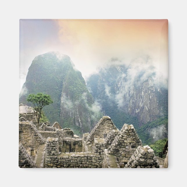 Peru, Machu Picchu, den antika förlorade staden Magnet (Framsidan)