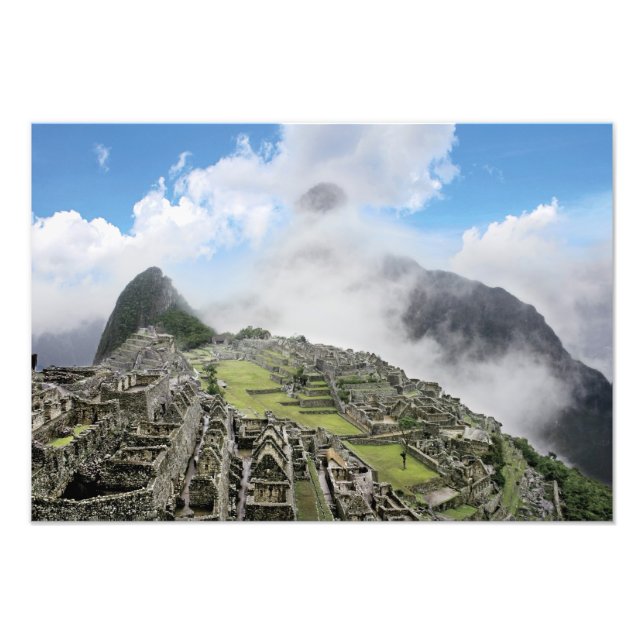 Peru, Machu Picchu, den gamla borttappad staden 3 Fototryck (Framsidan)