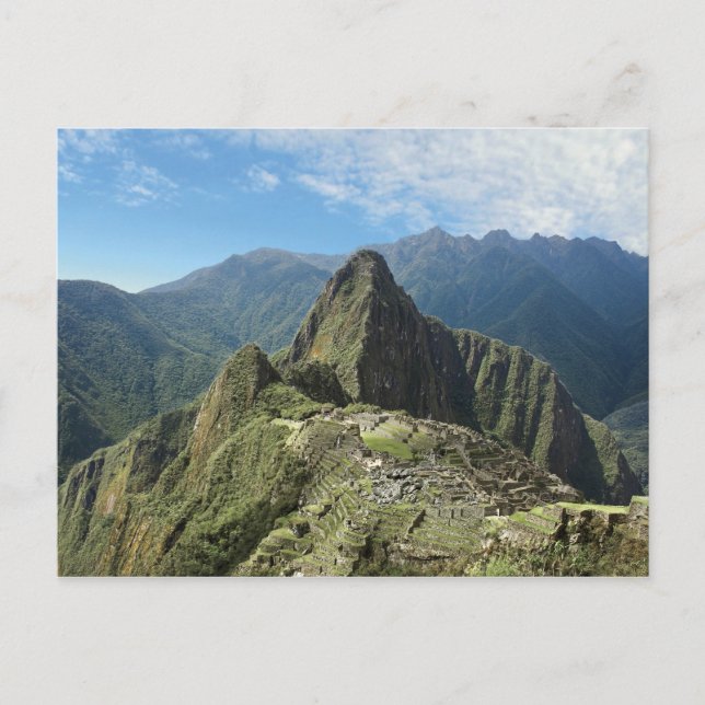 Peru, Machu Picchu, den gamla borttappad staden 3 Vykort (Framsida)