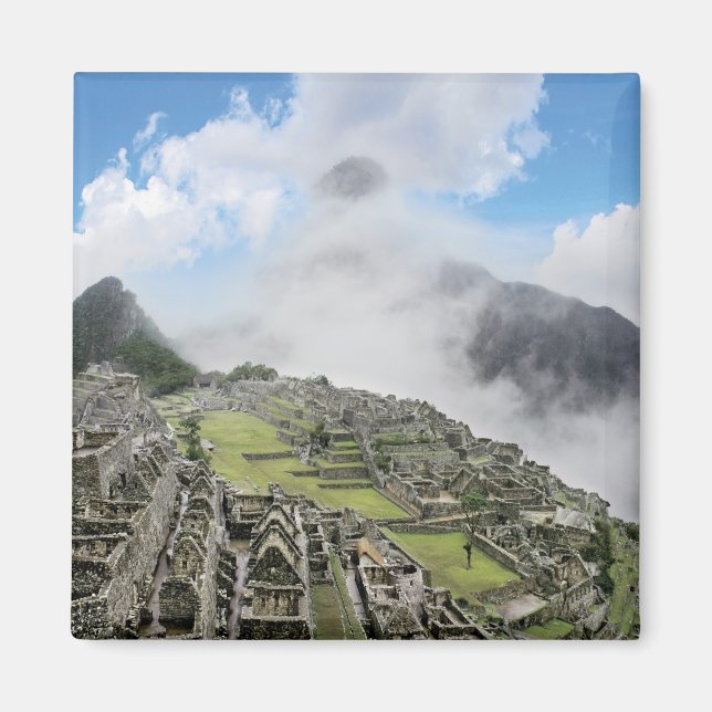 Peru, Machu Picchu, den gamla borttappaden 4 Magnet (Framsidan)
