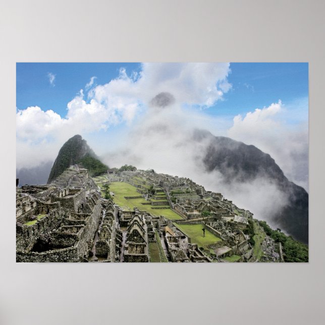 Peru, Machu Picchu, den gamla borttappaden 4 Poster (Framsidan)