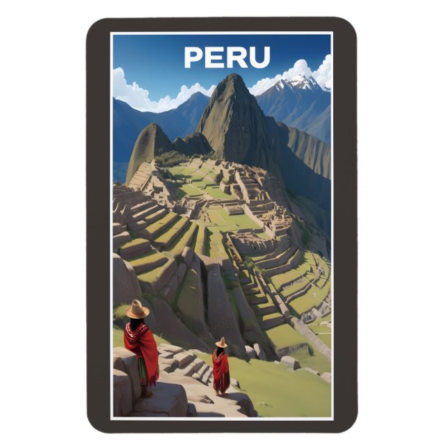 Peru Machu Picchu Magnet (Vertikal)