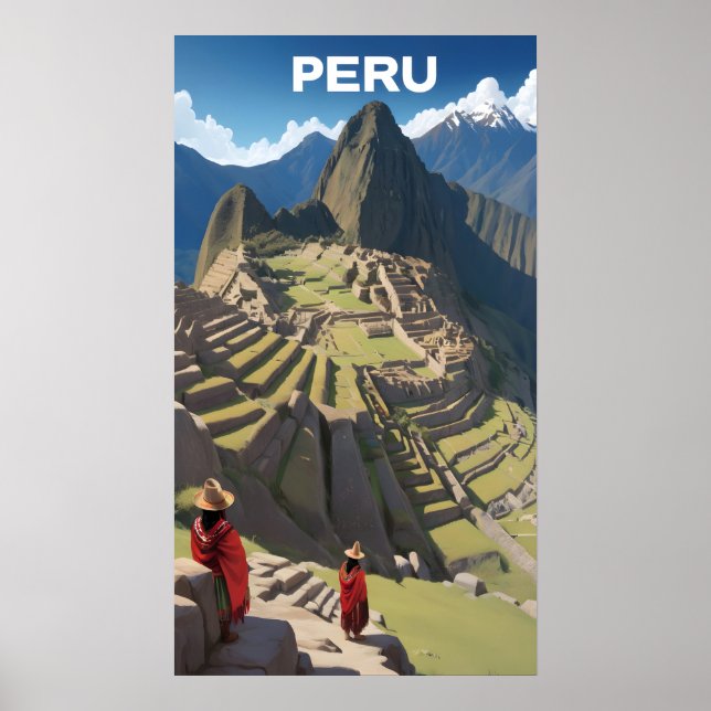 Peru Machu Picchu Poster (Framsidan)