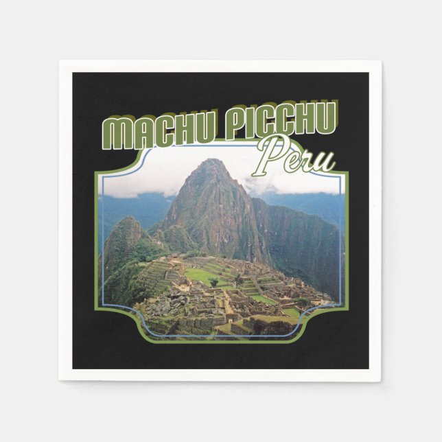 Peru Machu Picchu Ruins - Huayna Picchu Pappersservett (Framsidan)