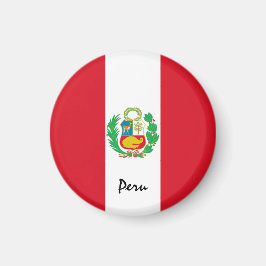 Peru Magnet, peruanska flaggans firande / sportfan Magnet