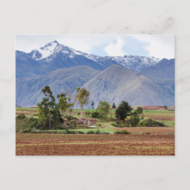 Peru, Maras. Landskap ovanför den heliga dalen Vykort (Framsida)