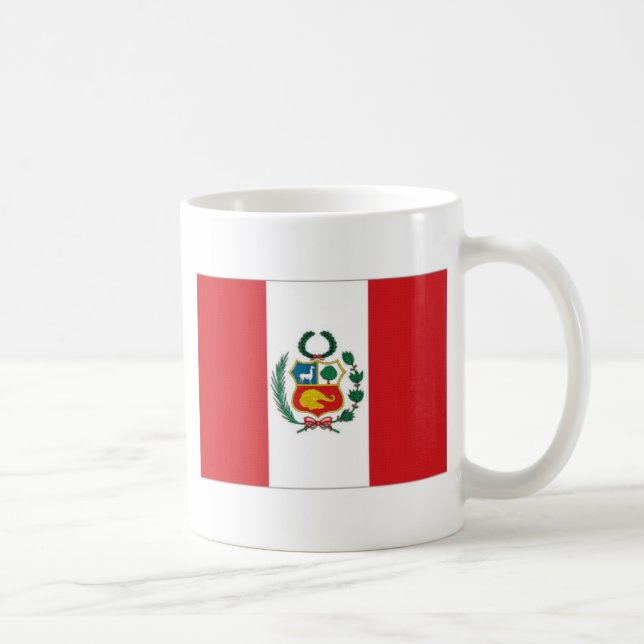 Peru medborgareflagga kaffemugg (Höger)