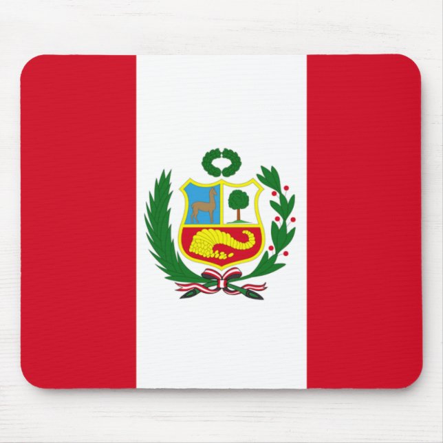 Peru medborgareflagga musmatta (Framsidan)