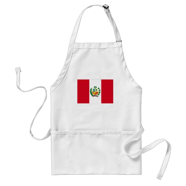 Peru National Flagga Förkläde (Framsidan)