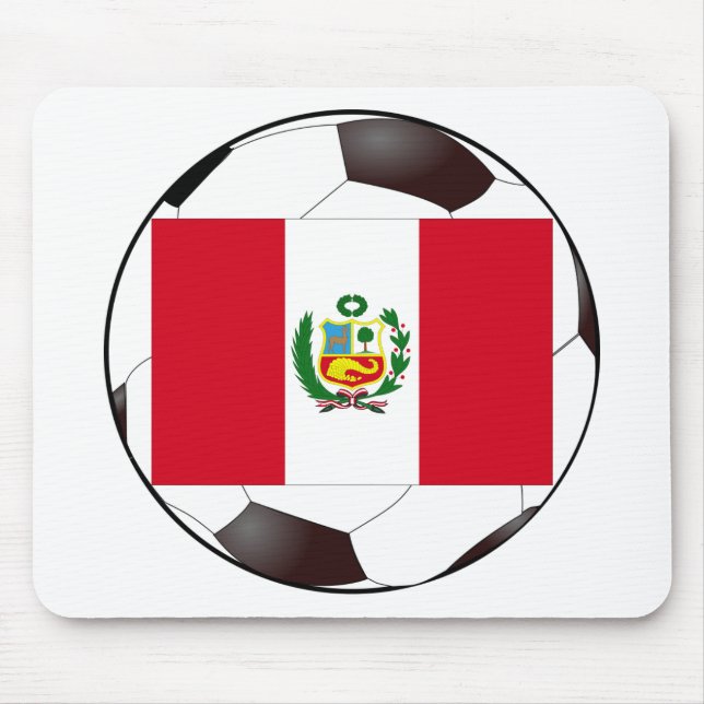 Peru National Flagga Musmatta (Framsidan)