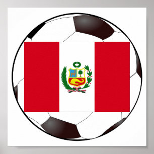Peru National Flagga Poster