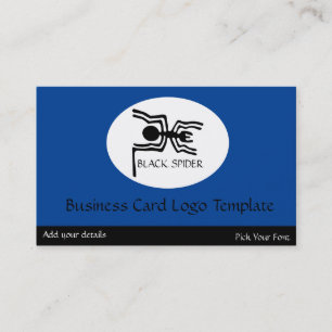 Peru Nazca Linjer - Black Spider Logotyp Visitkort