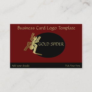 Peru Nazca Linjer - Guld Spider Logotyp Visitkort