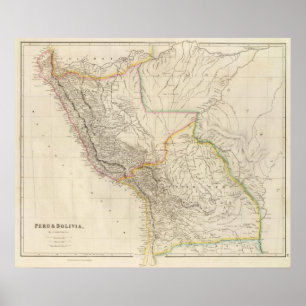 Peru och Bolivia Poster