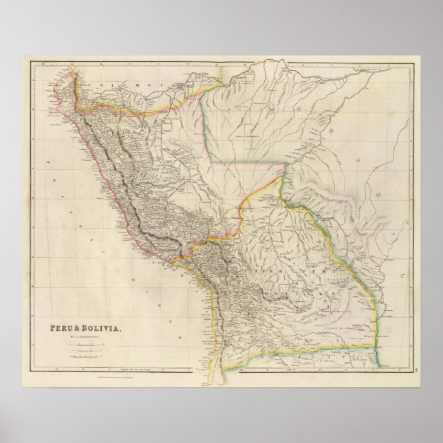 Peru och Bolivia Poster (Framsidan)