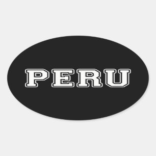 Peru Ovalt Klistermärke