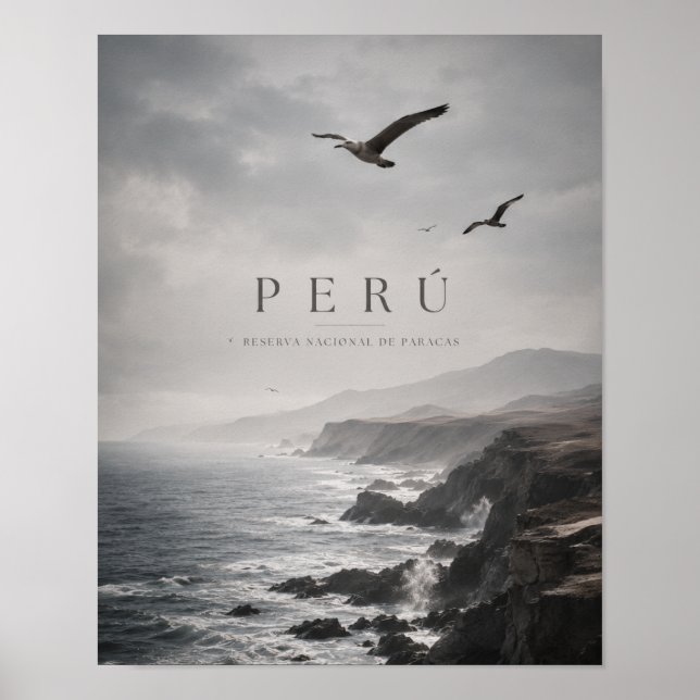 Perú Paracas Moody Kustresor Poster (Framsidan)
