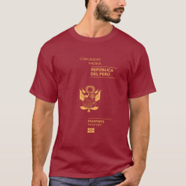 Peru passport t shirt
