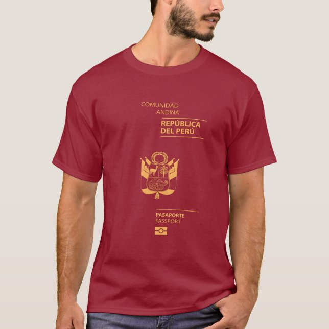 Peru passport t shirt (Framsida)