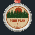 Peru Peak Wilderness Vermont Julgransprydnad Metall<br><div class="desc">The Peru Peak Wilderness is one of eight wilderness areas in the Green Mountain National Forest in the U.S. state of Vermont.</div>