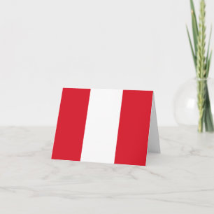 Peru (Peruanska) Flagga Kort