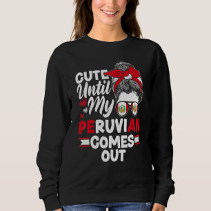 Peru Peruanska Peruanska Flagga Cute till min peru T Shirt