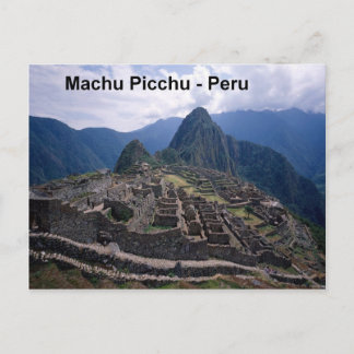 Peru Ruins of Machu Picchu (St.K.) Vykort