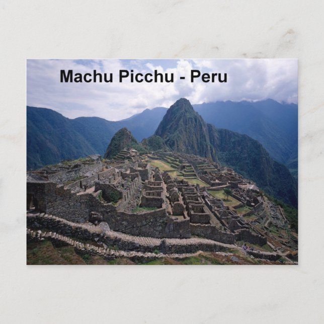 Peru Ruins of Machu Picchu (St.K.) Vykort (Framsida)