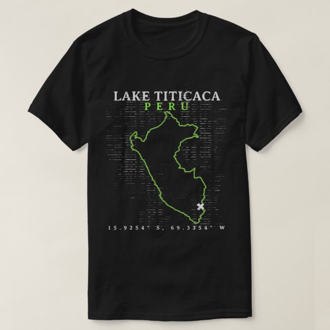 Peru Sjö Titicaca T Shirt (Design framsida)
