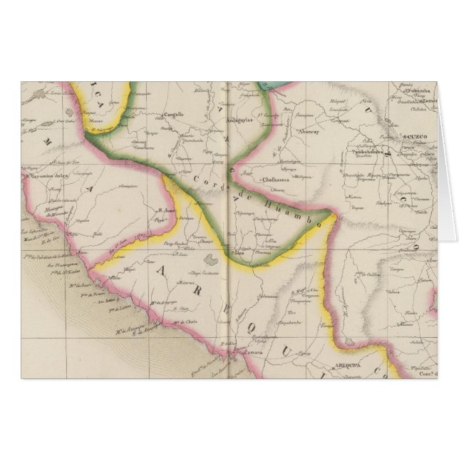 Peru, Sydamerika 20 Hälsningskort (Framsidan Horizontal)